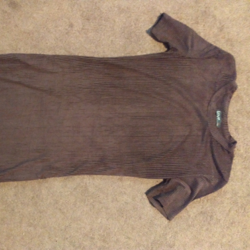 Brown mesh dress